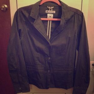 Army Green Columbia Blazer Jacket w/ Front Pockets